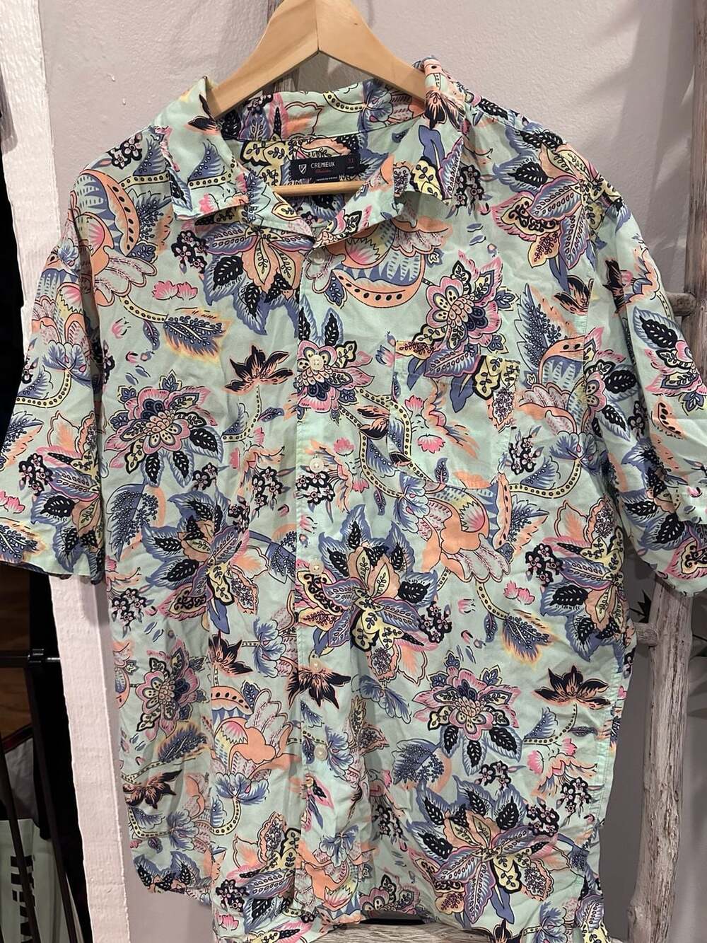 Cremieux Classics Short Sleeve Floral Shirt Size XL